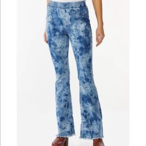 Cato Tie Dye Flare Jeans